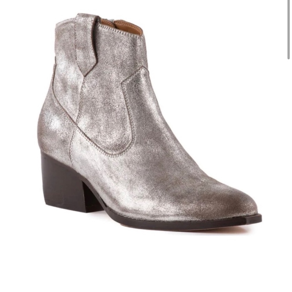 Seychelles Silver Ankle Boots